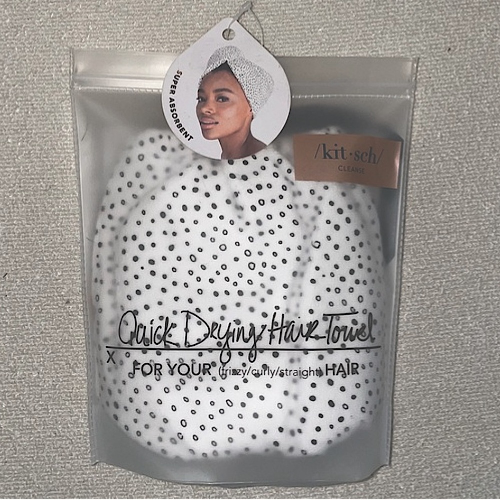 Kitsch Quick Drying Hair Towel Microfiber Micro Dot - Picture 3 of 7